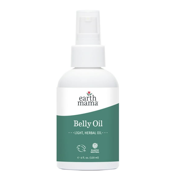 Earth Mama Belly Oil for Pregnancy, Bath Oil, 4 fl oz
