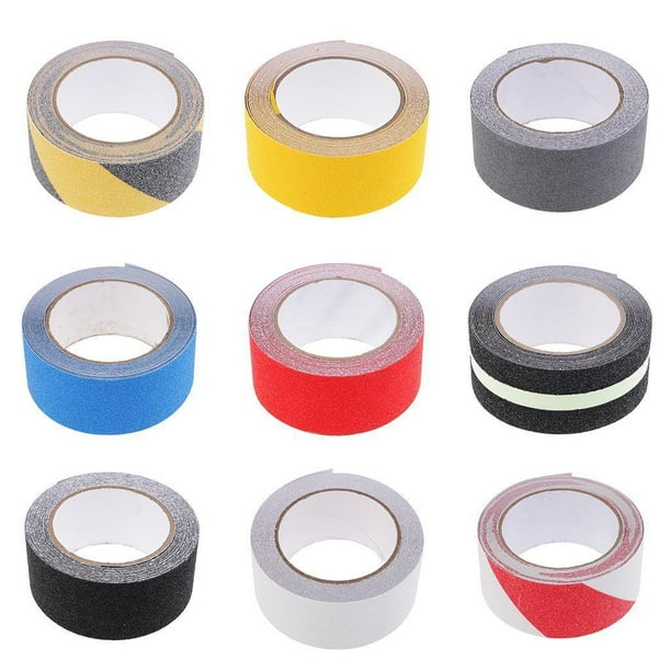 5cm X 5m Floor Non Skid Tape Roll Anti Slip Adhesive Stickers 80 Grit black  yellow 