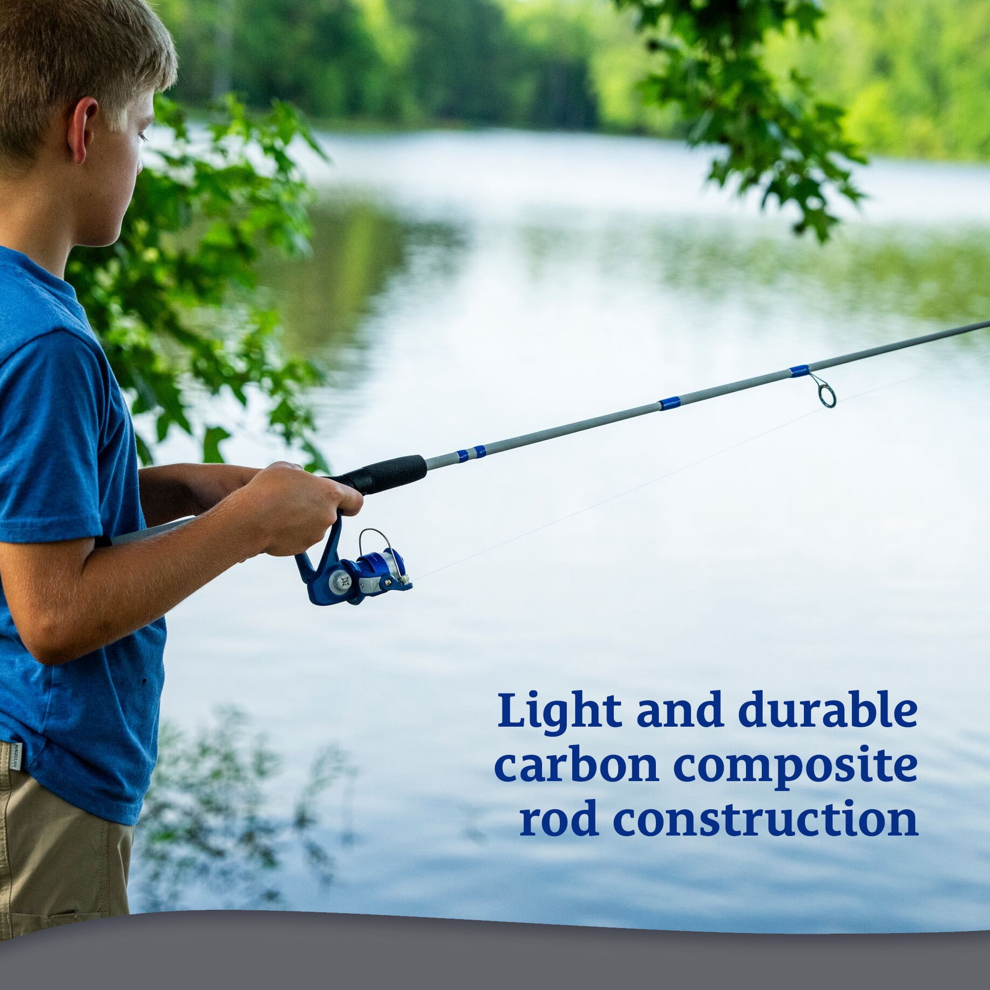 Shakespeare Agility Spinning Travel Combo 6'6" 3-Piece Fishing Rod and Reel Combo