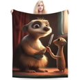 thumbnail image 1 of Ferret Blanket Throw, Animal Blanket, Soft & Cozy For Adults & Kids, Unique, 1 of 7