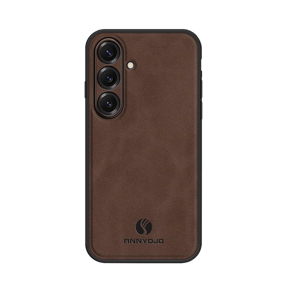 Back Case Compatible with Samsung Galaxy A26 5G, Classic Anti-Scratch PU Leather Shockproof Protective Thin Fit Skin Friendly Phone Case Cover Designed for Samsung Galaxy A26 5G, Brown