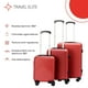 thumbnail image 2 of Set de 3 maletas de viaje Travel Elite G (25 kg) M (20 kg) Carry On (10 kg) rojo, 2 of 9