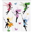 thumbnail image 3 of Ambesonne Fantasy Shower Curtain, Pixie Elf, 69"Wx70"L, Multicolor, 3 of 3
