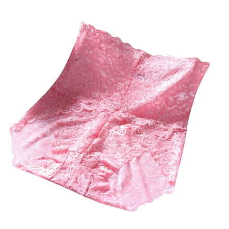 

Kddylitq Womens High Waisted Underwear Breathable Briefs Panties Pink 3X
