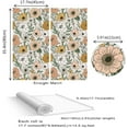 thumbnail image 6 of UMIGGEE Vintage Floral Peel and Stick Wallpaper Boho Retro Removable Contact Paper Vinyl Self Adhesive Flower Wallpaper for Bathroom Bedroom White/Sand/Oliva 17.7 in x 118 in, 6 of 8