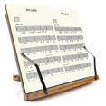 thumbnail image 2 of Book Stand-adjustable Foldable Book Holder With Page Holder Clips - Holds Cookbooks, Receipe Books, Textbooks, Tablets, Laptops, Music Books, Document, 2 of 5