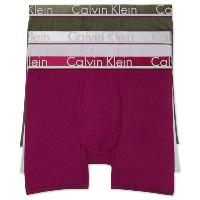 Calvin Klein - Calzoncillos tipo bóxer de microfibra para hombre, 3 unidades, 991 XL Calvin Klein boxeadores