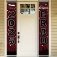 thumbnail image 3 of 2025 Graduation Banners, Maroon and Black-Durable Polyester Door and Porch Decorations with "Congratulations to Graduates" Message, Perfect for College and High School Celebrations, graduation Decor, 3 of 5