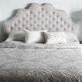 thumbnail image 2 of Bowery Hill Modern Fabric Tufted King Panel Headboard in Grayish Beige, 2 of 6
