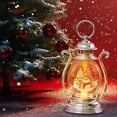 thumbnail image 5 of Christmas Decorations Glow New Portable Creative Small Oil Lamp Santa Claus Snowman Christmas Tabletop Decorations Christmas Decor Light Prop for Xmas Tree Garden Party Outdoor Indoor Home Decor, 5 of 7