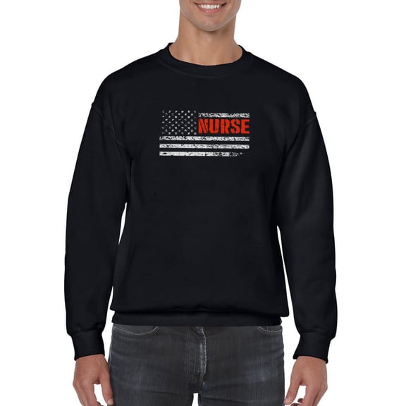 Nure American Flag Sweatshirt Men -Smartprints Designs, Male x-Large