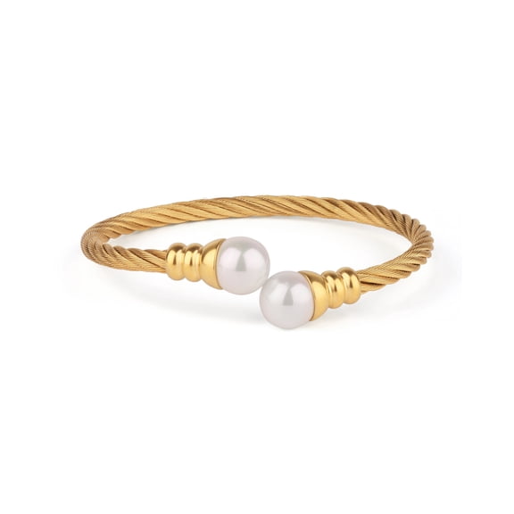 White Opal Cuff Bracelet