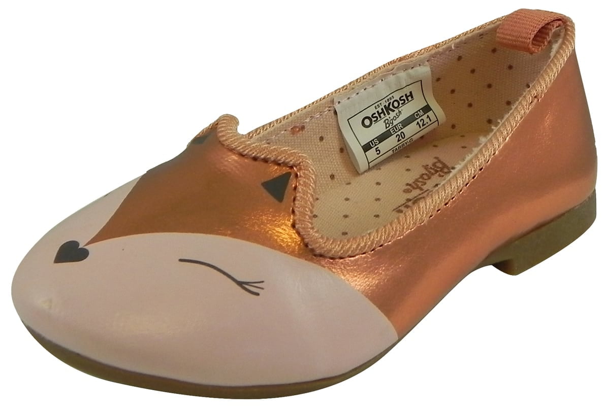 NWT Oshkosh Sparkle silver Pom Flat Shoes 10,1112 