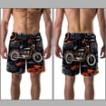 thumbnail image 3 of luoweisi Men's Beach Shorts Quick Dry Swim Trunks with Mesh Lining Motorcycle XL, 3 of 5