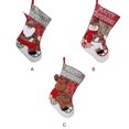 thumbnail image 4 of Kearding Soportes para regalos Calcetines de Navidad Suavidad de lana Exquisito Contenedor de dulces multipropósito Accesorios para el hogar Calcomanía Patrón de muñeco de nieve, 4 of 6