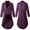 Purple Jacket for Men, variant on Men's Gothic Coat Jacket Long Sleeve Jacket Button-up Lapel Coat Casual Blouse Tops Coat Solid Color Coffee XXL