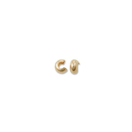 - Gold Filled Crimp Covers 3mm (4-Pcs)