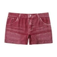 thumbnail image 4 of Women's Stretch Denim Shorts Mid Rise Casual Summer Shorts Seamless Comfortable, 4 of 8
