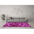 thumbnail image 3 of Ahgly Company Indoor Square Abstract Pink Modern Area Rugs, 7' Square, 3 of 4