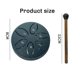 thumbnail image 5 of Rain Drum for Outside, Steel Tongue Drum 6 Notes 3 Inches Chakra Tank Drum Steel Percussion Padded Mallets Navy Blue, 5 of 5
