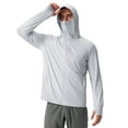 thumbnail image 1 of Hukapapa Ropa de protección solar de seda de hielo para exteriores Chaqueta deportiva de ciclismo y montañismo para hombres y mujeres Sudadera con capucha,,l,, 1 of 6