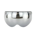thumbnail image 1 of Riwesomey Casco de motocicleta Universal, cascos con visera en forma de W de media cara, pantalla de protección solar, botón pulsador, Gafas de moto Plata, 1 of 6