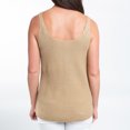 thumbnail image 6 of Elsie & Zoey Capri XL Sand Scoop Neck Sleeveless Tank Top for Women, 6 of 10