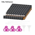 thumbnail image 3 of letairis 15/50/100pcs 1/2/3/10ml Essential Oil Bottle Refillable Bottles Liquid Box Portable Container Plastic Jars Storage Case Makeup 1ml 100Box, 3 of 7
