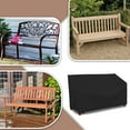 thumbnail image 2 of Covers & all Bench Cover 12 Oz Waterproof - 100% Weather Resistant Customizable Bench Seat Cover with Air Pockets and Drawstrap for Snug Fit (75" X 28.5" X 30", Black), 2 of 7