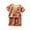 Orange, variant on ShiShine Toddler Baby Boys Girls Summer Outfits Cotton Cute Print Short Sleeve T-shirt Tops & Shorts Set 2Pcs Summer Clothes Size 2-8T