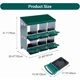 thumbnail image 5 of Qinaqin 6 Compartments Verde Metálico Chicken Nesting Caja con Roll-Up de Profundidadsign Lid Perfect para Egg Laying en Coop, 5 of 5
