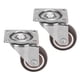 thumbnail image 4 of Ruedas giratorias, 2 piezas de ruedas de metal de 33 lb, ruedas giratorias con placa giratoria, funcionalidad versátil, 4 of 14