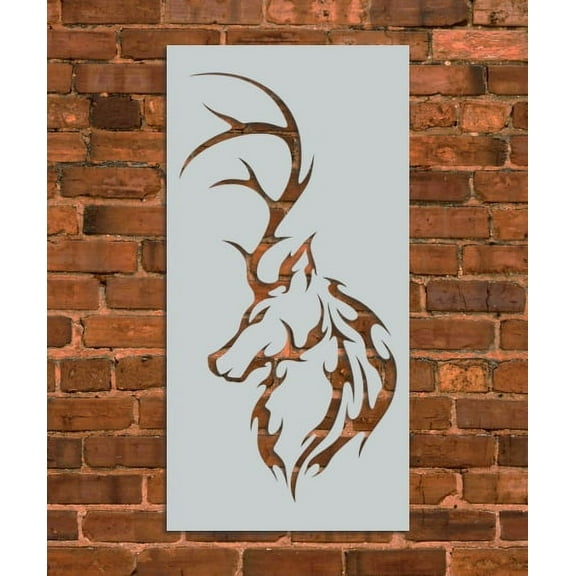 Deer Tribal Decoration Stencil