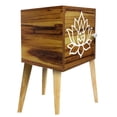 thumbnail image 3 of Buro Recamara Almacenamiento Mdf Moderno Recámara Flor Loto Blanco, 3 of 5