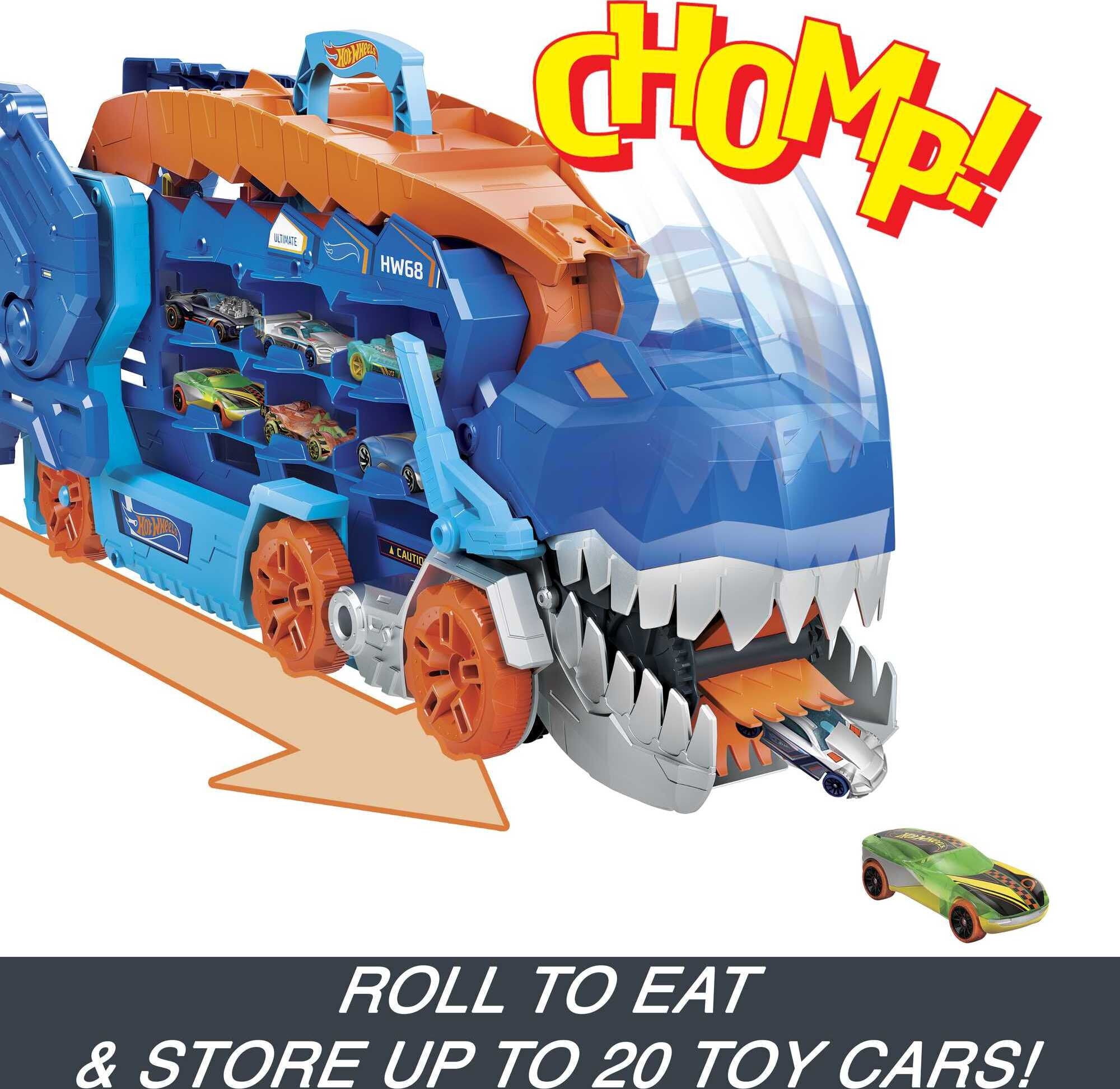 Hot Wheels City Caminhão Transporte Dinossauro T-Rex