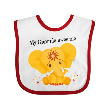 

Inktastic Etana Gammie loves me Gift Baby Boy or Baby Girl Bib