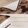 thumbnail image 2 of CAROMIO Modern Soft Shaggy Area Rug Cozy Luxury Faux Fur Furry Rugs Fluffy baby Crawling Carpet for Living room, 6 x 9 feet, Coffee, 2 of 6