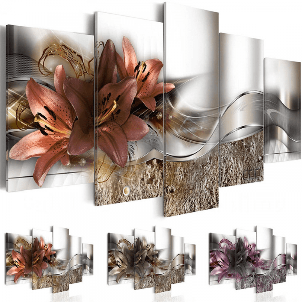 5Piece Modern Art Oil Painting Drawing Canvas Print Wall Picture Home Decoration Unframed