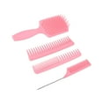 thumbnail image 4 of Sarapandan 4-Piece Detangler for Long, Thick Hair, Styling Tool in Pink Gift Box Professional Hair Comb Set for Men & Women, 4 of 8