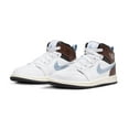 thumbnail image 4 of Little Kid's Jordan 1 Mid SE White/Blue Grey-Black-Sail (FQ8220 142) - 2, 4 of 6