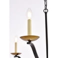 thumbnail image 4 of Solren 6 Light Pendant in Black and Brass, 4 of 7