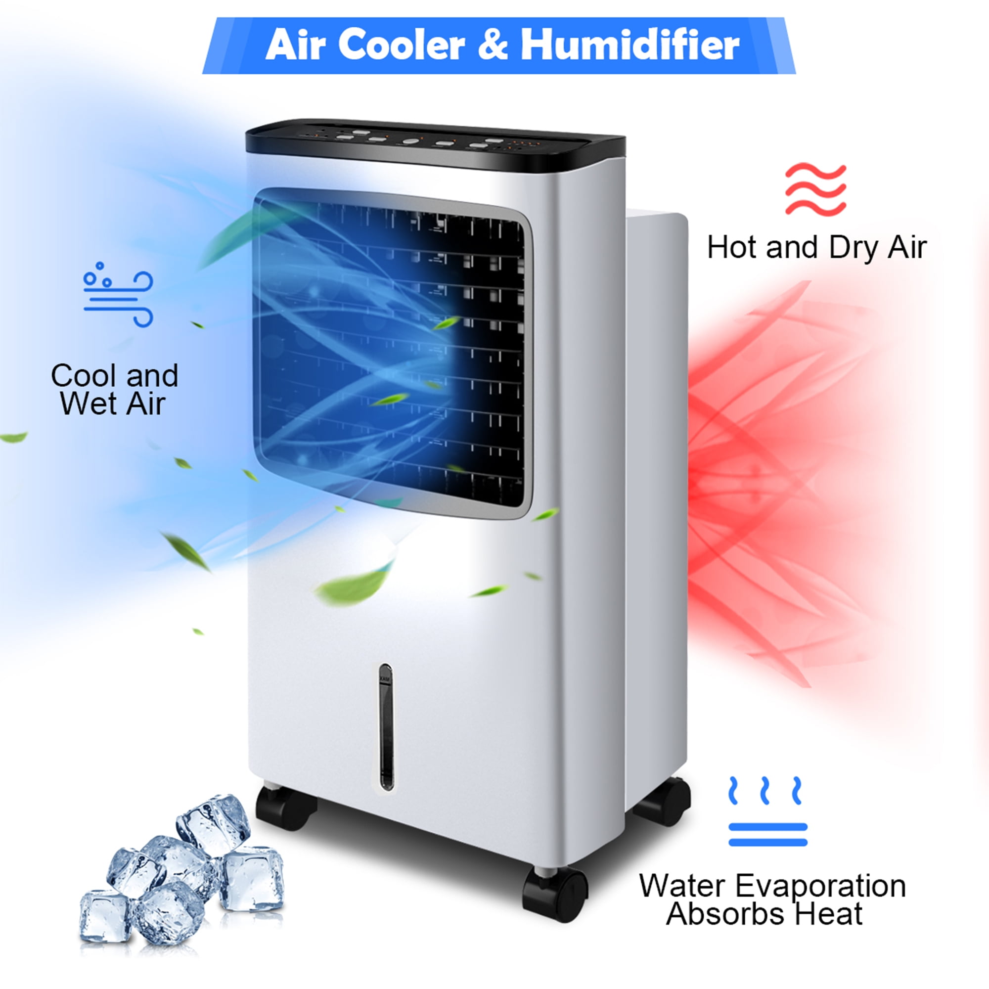 Gymax Home Office Evaporative Air Conditioner, White