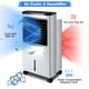 Gymax Ventilateur Refroidisseur d'Air par Évaporation avec 3 Modes et Vitesses au Bureau à Domicile – image 3 sur 10