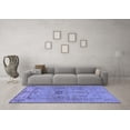 thumbnail image 3 of Ahgly Company Indoor Square Abstract Blue Modern Area Rugs, 8' Square, 3 of 4