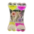 thumbnail image 2 of Double Heart Liquid Motion Bubbler Oil Drip Timer with Full Windmill Design, 3.4 oz Plastic Visual Sensory Desk Toy for Stress Relief and Home Office Decor., 2 of 3