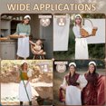 thumbnail image 5 of Aspire Waist Apron with Headband, Cosplay Long Vintage Server Half Apron, Cotton Victorian Pinafore for Costume Maid, 5 of 6