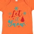 thumbnail image 4 of Inktastic Let It Snow, Snowflakes, Christmas - Red Blue Gray Boys or Girls Baby Bodysuit, 4 of 5