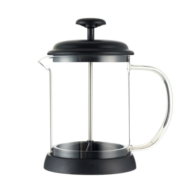 Oggi Glass French Press Coffee Maker (20oz)- Borosilicate Glass, Coffee  Press, Stainless Steel Lid, 5 cup Capacity