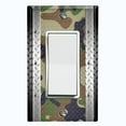 thumbnail image 1 of Metal Light Switch Plate Outlet Cover (Multi Camo 2 - Single Rocker), 1 of 2