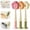 A,B,C, variant on Suction Base Cup Brush with Long Handle, Multi-Functional Sponge Brush for Cups and Bottle Lids, Multicolor, 26cm, Plastic, Includes 1 Brush